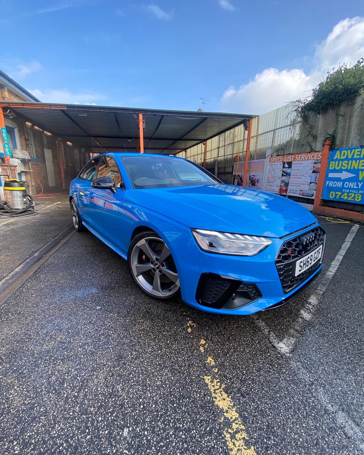 A valeted vehicle at Orange Valeting Services, London Road